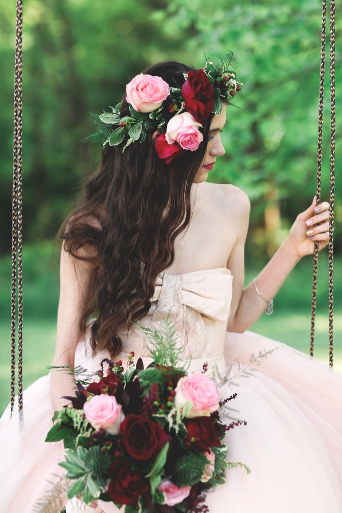 Woodsy Pink Bohemian Wedding