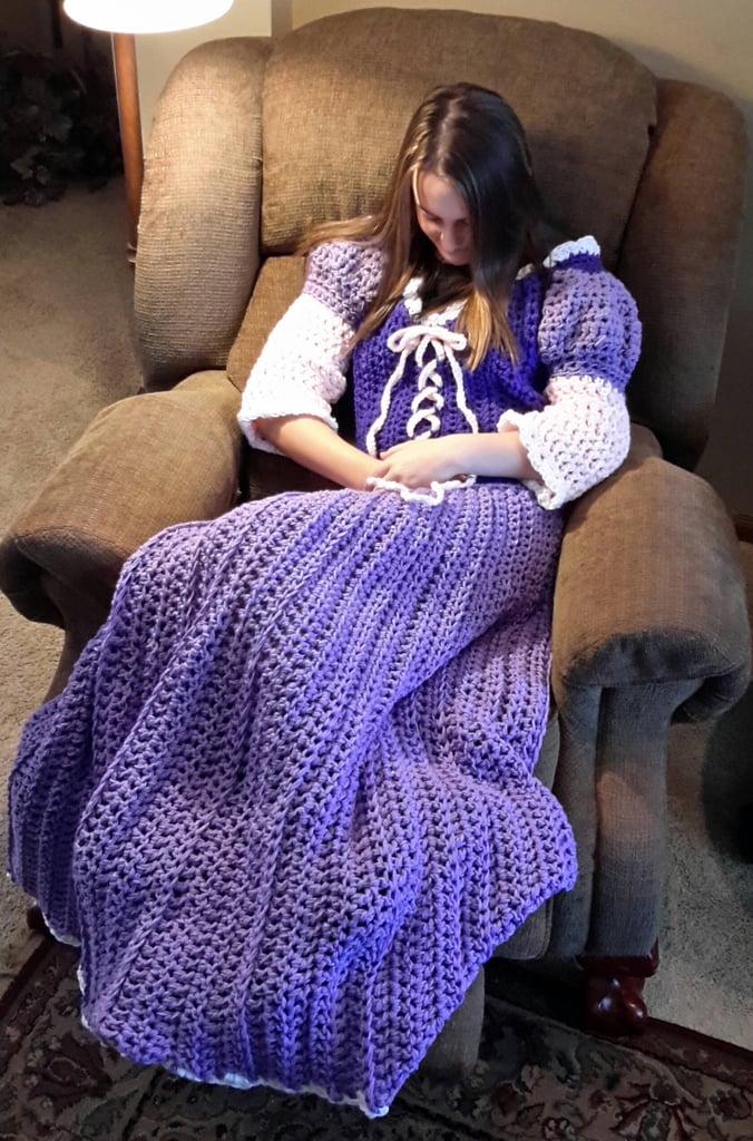 Crocheted Disney Princess Dress Blankets