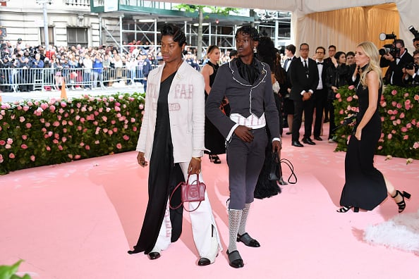NEW YORK, NEW YORK - MAY 06: Telfar Clemens and Ashton Sanders (R) attends The 2019 Met Gala Celebrating Camp: Notes on Fashion at Metropolitan Museum of Art on May 06, 2019 in New York City. (Photo by Dia Dipasupil/FilmMagic)