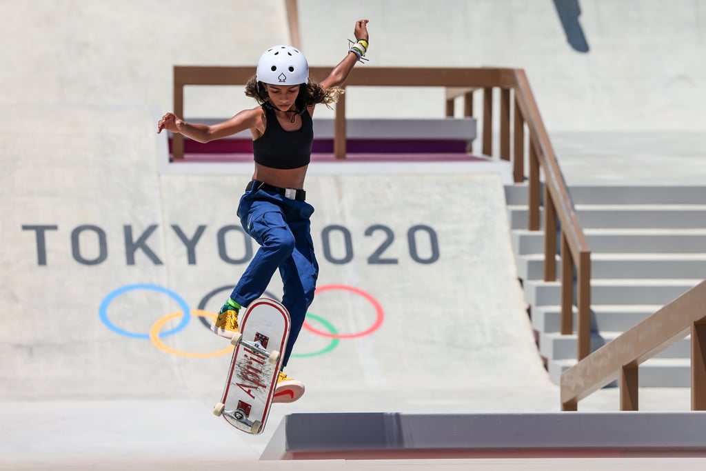 Skateboarders Rayssa Leal and Tony Hawk Meet Up at Olympics