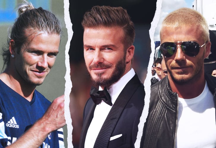 Beckham's iconic haircuts as footballer insists he 'didn't do it for  attention'| All Football