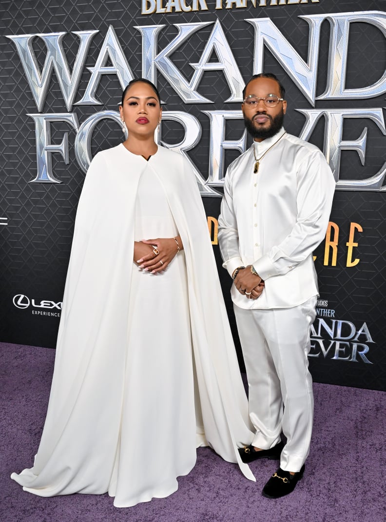 Zinzi Evans and Ryan Coogler at the "Black Panther: Wakanda Forever" Hollywood Premiere