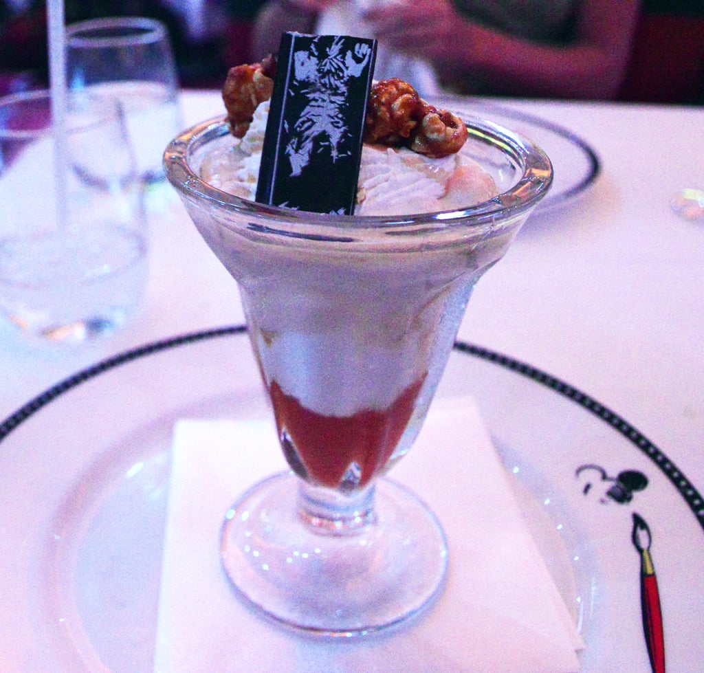 At dinner, you're not at all surprised to find a chocolate Han Solo frozen in carbonite in your dessert.