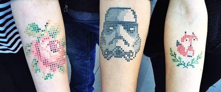 Cross-Stitch Tattoos