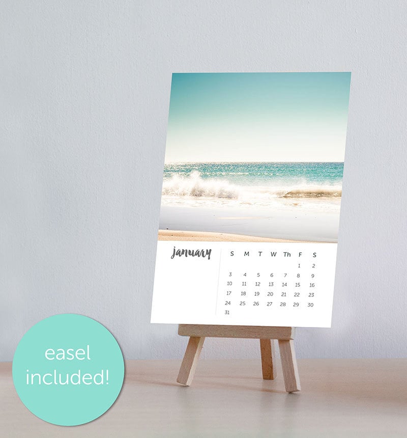 2017 Nautical Decor Beach Photography Calendar (20) Best Desk