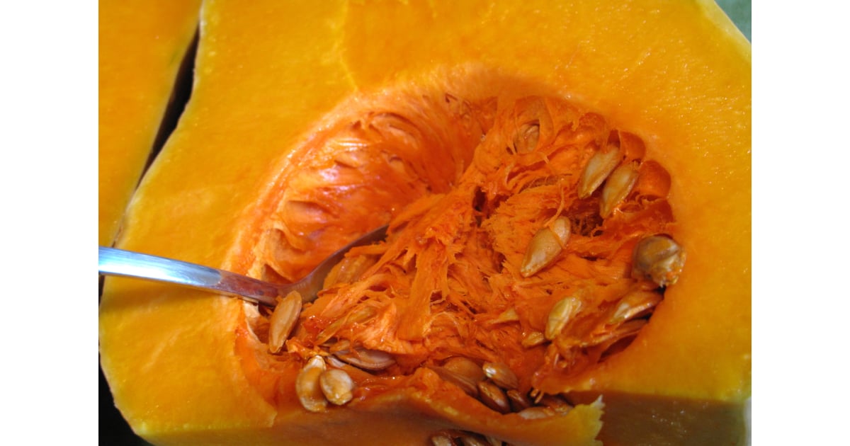 Use a spoon to scoop out the stringy pulp and the seeds. How to Peel