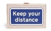Anya Hindmarch Keep Your Distance Imperial Leather Box Clutch ($1,435)