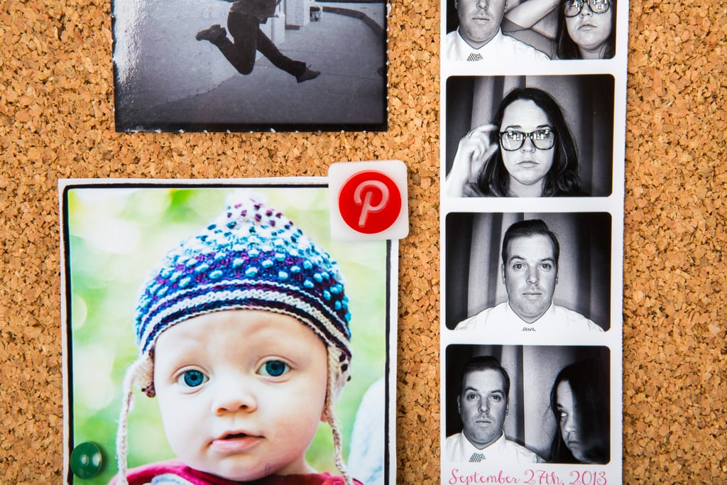Fun photo-app pins ($12) will be great for holding photos of you two in place or embellishing her backpack.