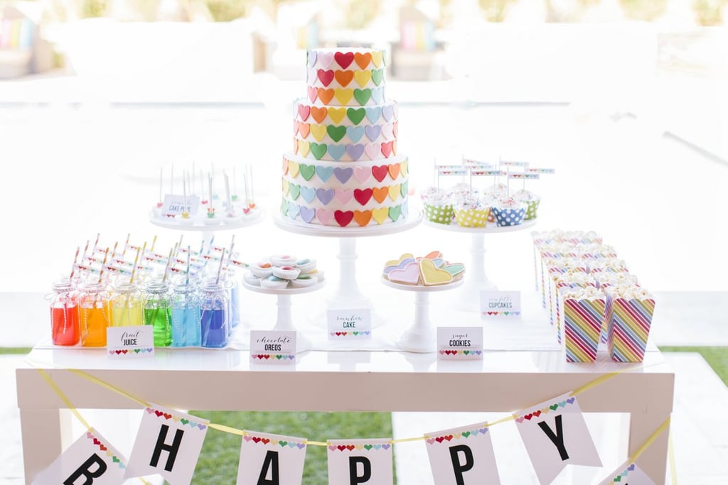 Rainbow-Heart Birthday Party