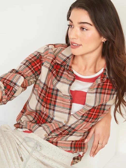 Old Navy Classic Plaid Flannel Shirt