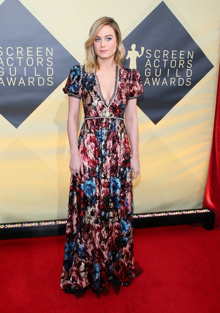 She attended the 24th Annual Screen Actors Guild Awards in 2018 wearing a multicolored Gucci gown.