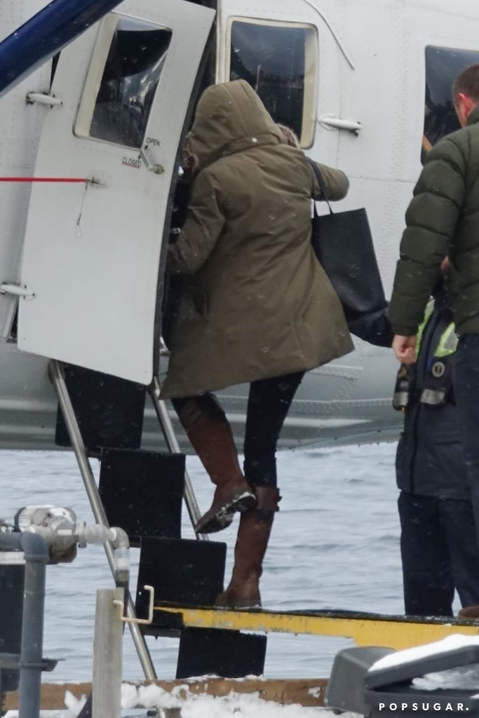 Meghan Markle Carried a Black Cuyana Tote Bag in Canada