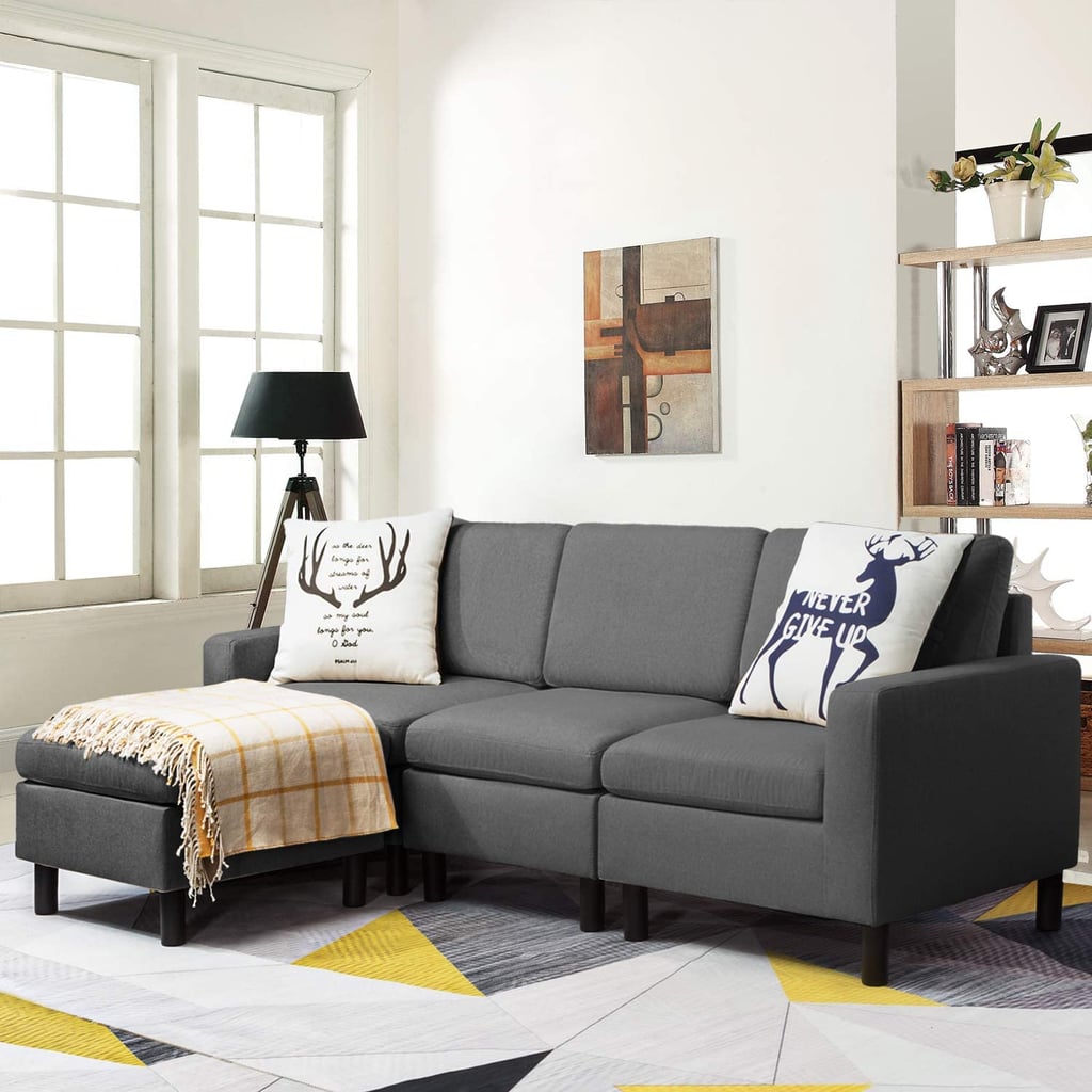 Pretzi Convertible Sectional Sofa With Reversible Chaise