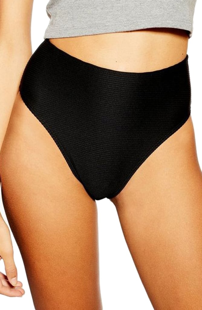 These Ribbed HighWaist Bikini Bottoms (22) are insanely