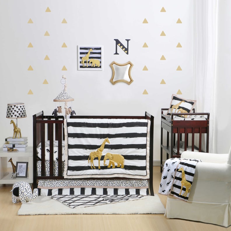 The Peanut Shell Safari Crib Bedding Collection