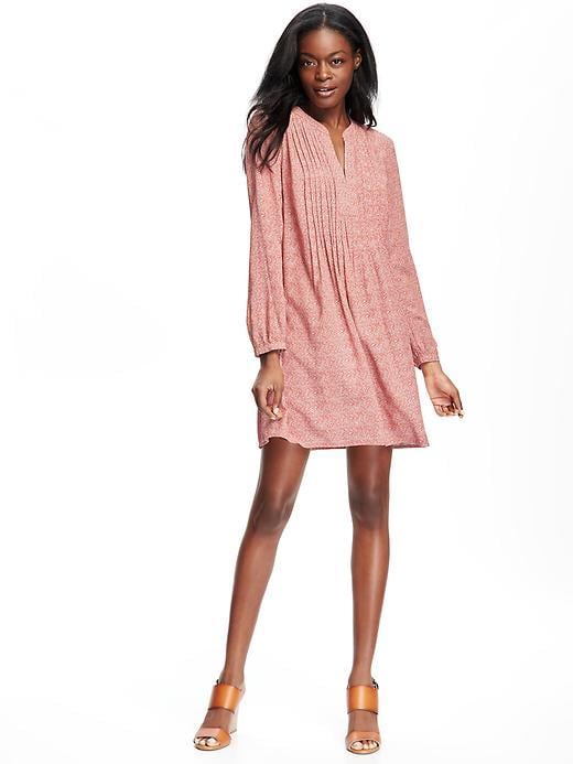 Old Navy Printed Pintucked Dress ($37)