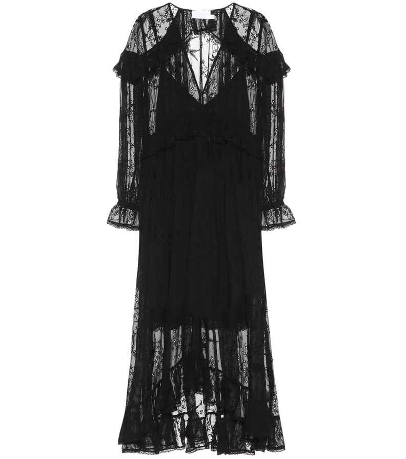 Angelina Jolie's Black Valentino Dress | POPSUGAR Fashion