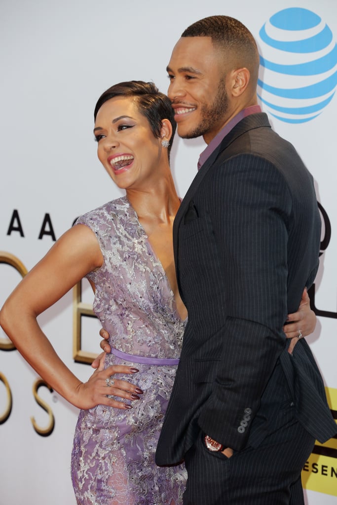 Pictured: Grace Gealey and Trai Byers | Empire Cast at the NAACP Image