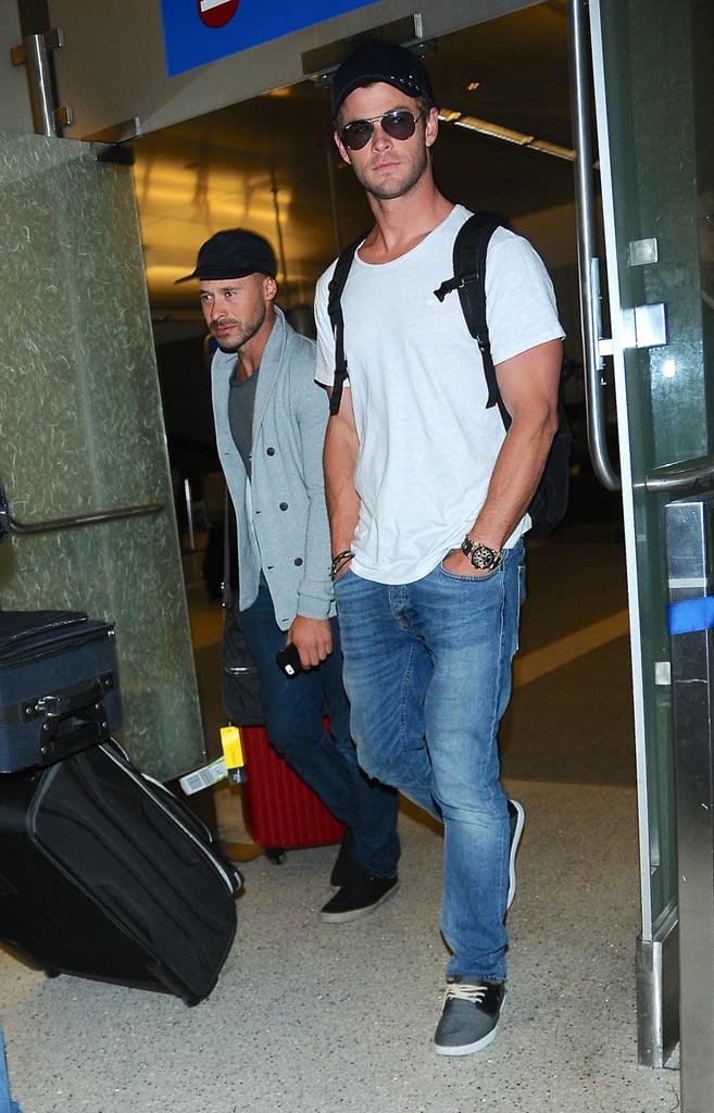 Chris Hemsworth at LAX