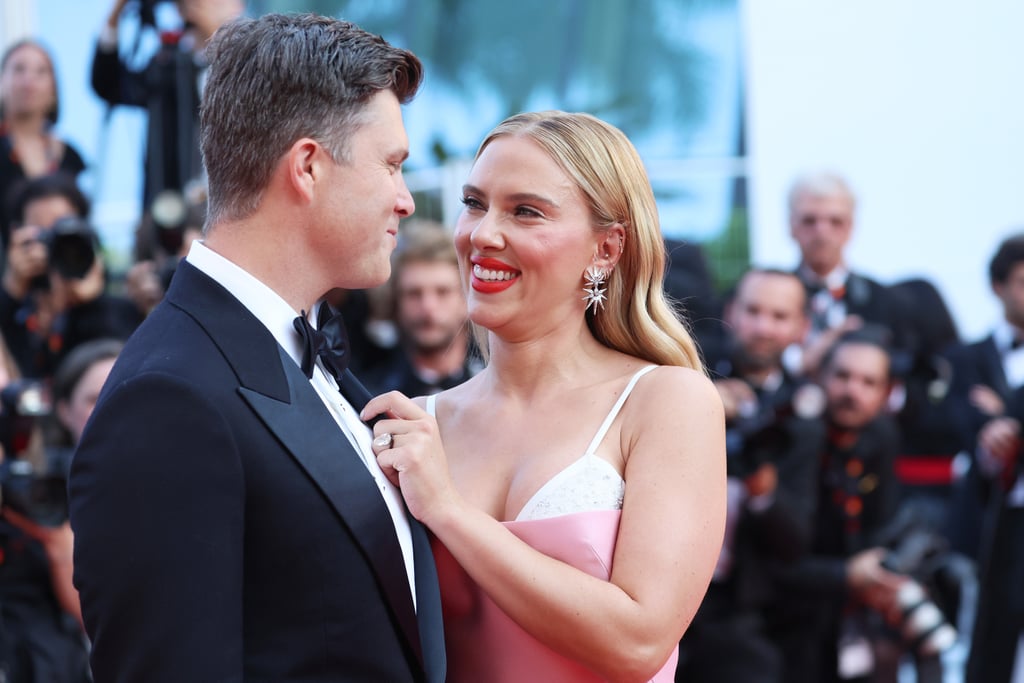 Scarlett Johansson and Colin Jost at the 76th Cannes Film Festival