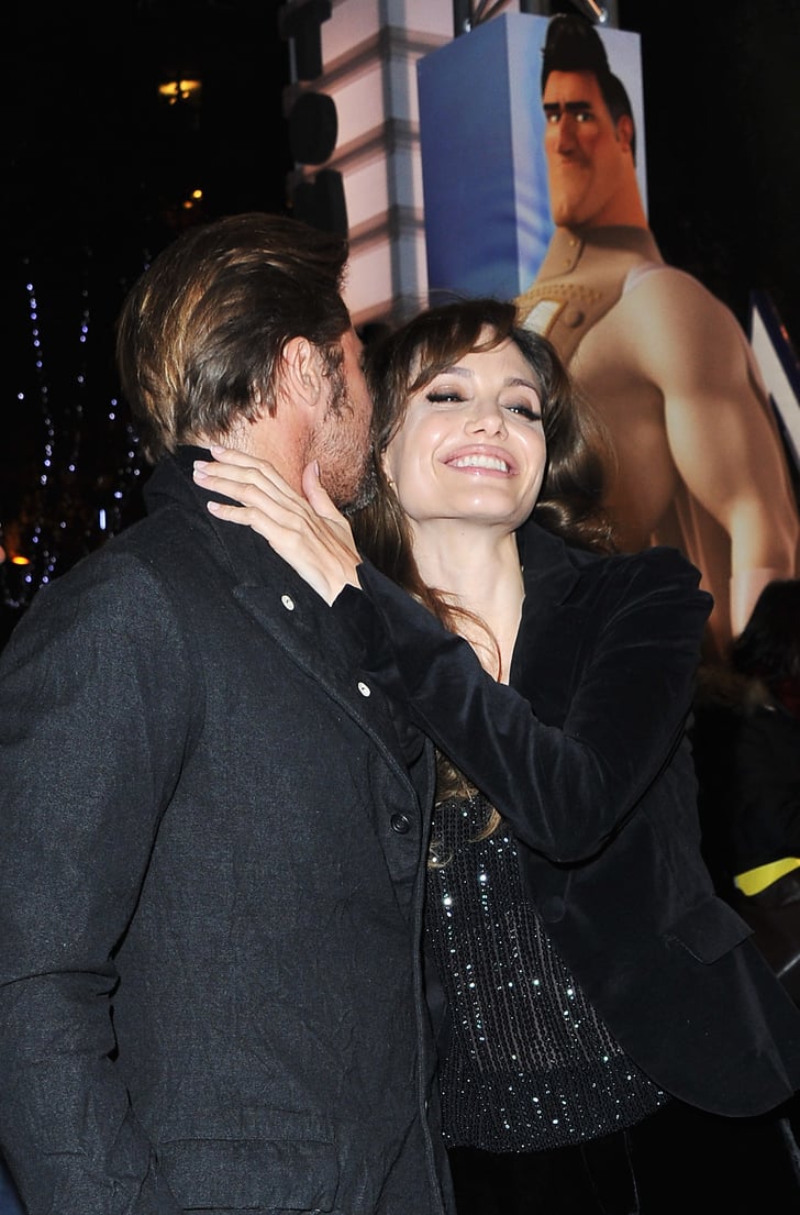 The Couple Shared A Flirty Moment At The Paris Premiere Of Brads Brad Pitt And Angelina Jolie 4113