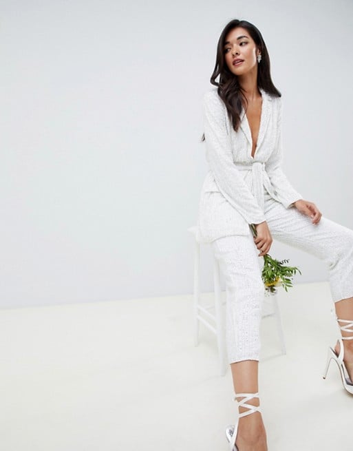 Asos Edition Embellished Blazer and Pant Set