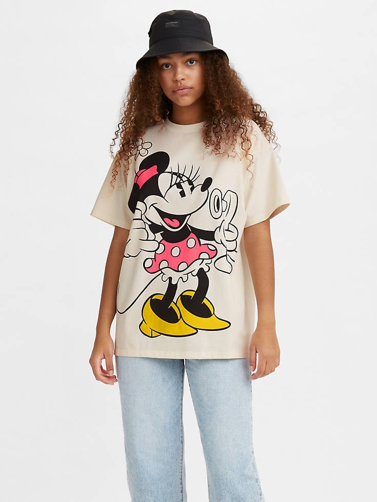 Levi's x Disney Minnie Short Sleeve T-Shirt - White | 10 Fun Pieces From  the New Levi's x Disney Collection We Need ASAP | POPSUGAR Fashion Photo 10