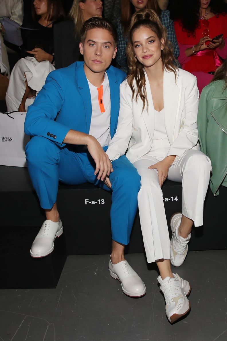 Barbara Palvin and Dylan Sprouse at Milan Fashion Week