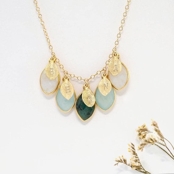 Customized Family Birthstone Necklace 