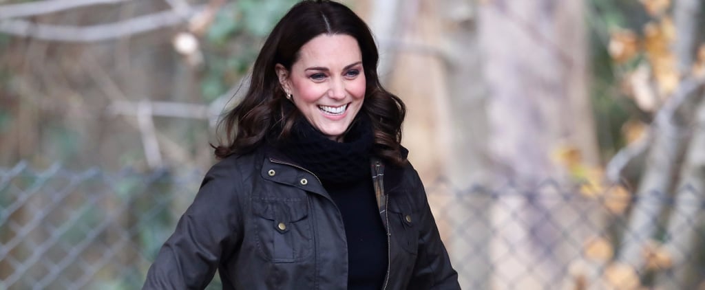 Kate Middleton Wearing Black Turtleneck Sweater