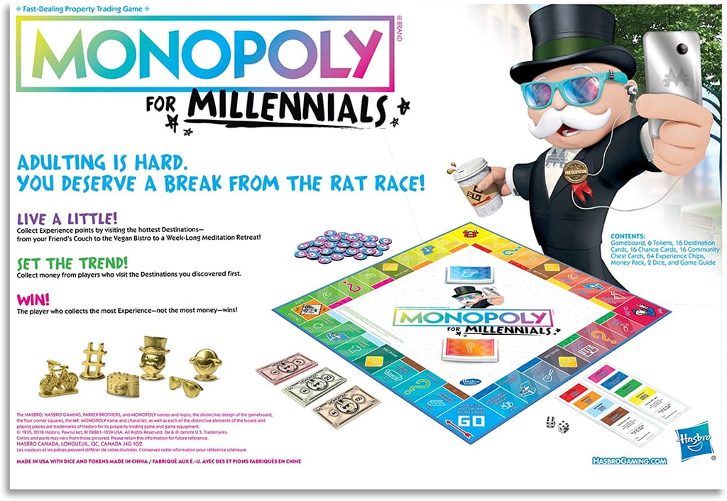 Monopoly For Millennials Board Game