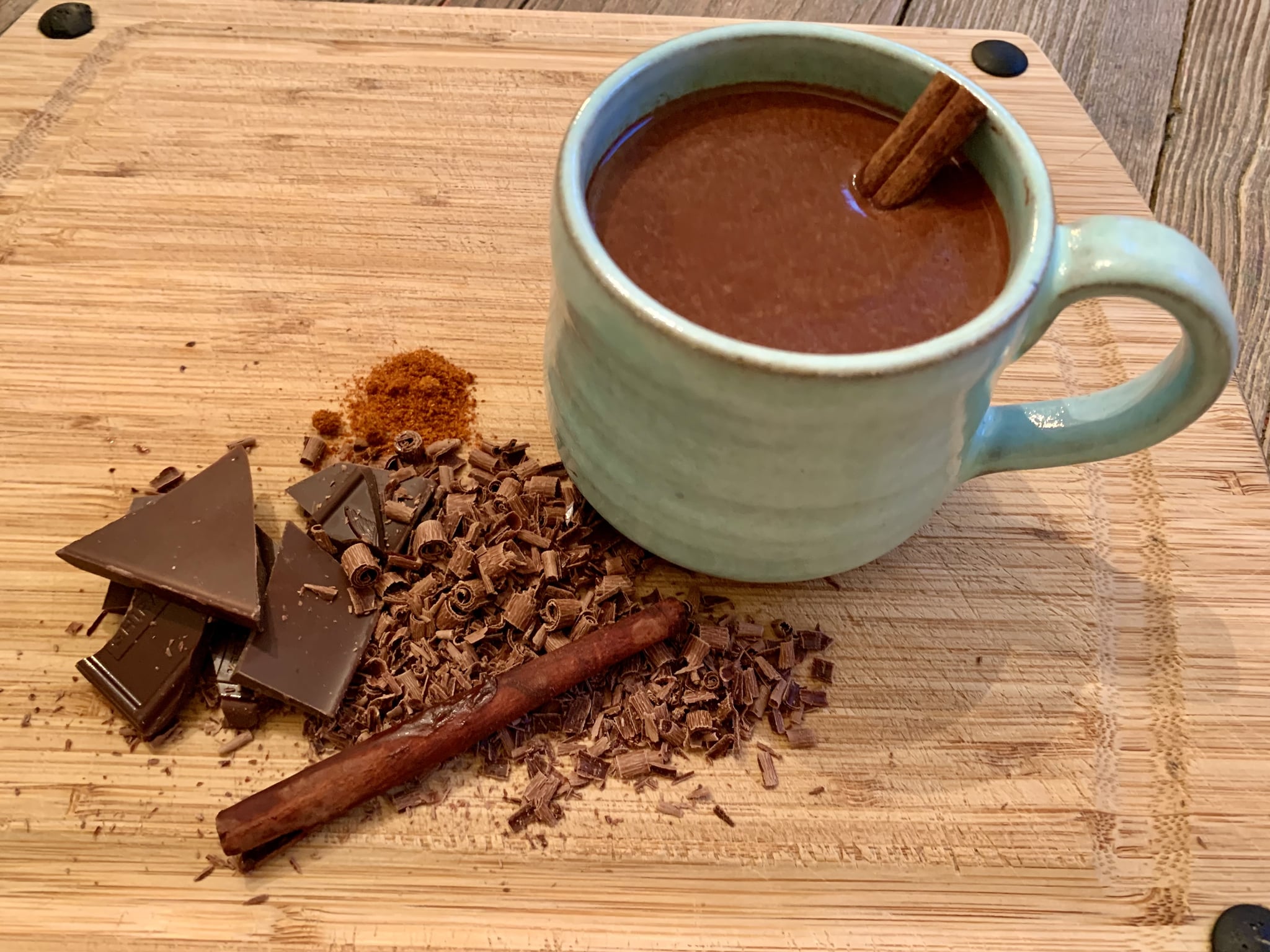 Hot Chocolate Stirrers: Dark Chocolate + Cinnamon Wooden