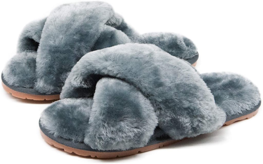 girl furry slippers