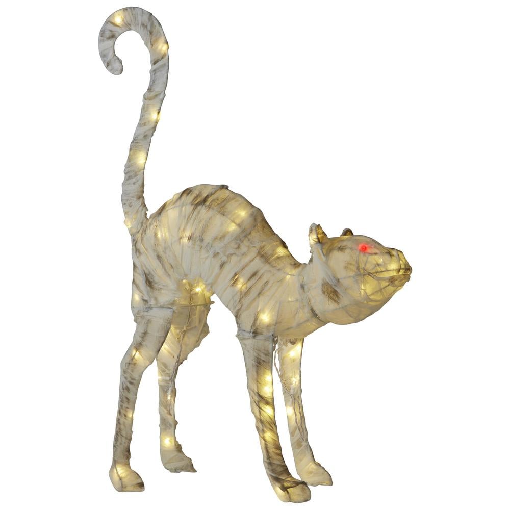 LED Burlap Mummy Cat ($50)