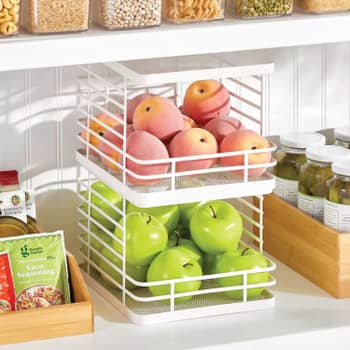 mDesign Baby Food Kitchen Refrigerator Cabinet or Pantry Storage