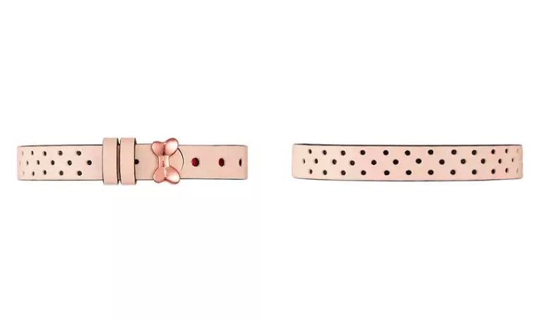 Minnie Pink Polka Dots Bracelet Single Leather Band ($39)