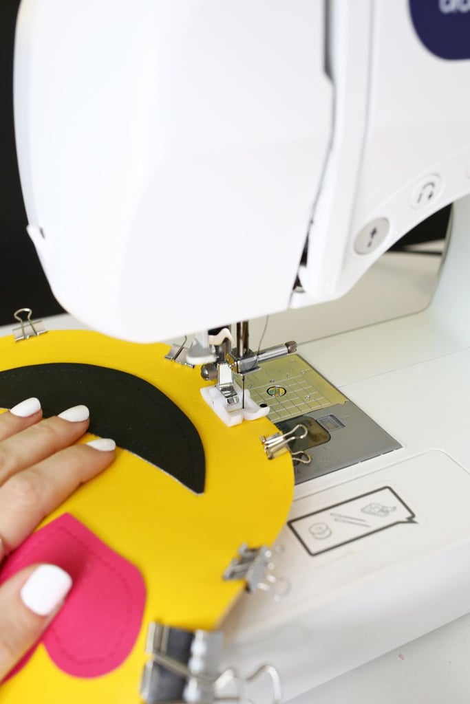 Sew around the edge of the bag with a 1/4" seam allowance (removing the clips as you go), and your bag is ready for its big debut!