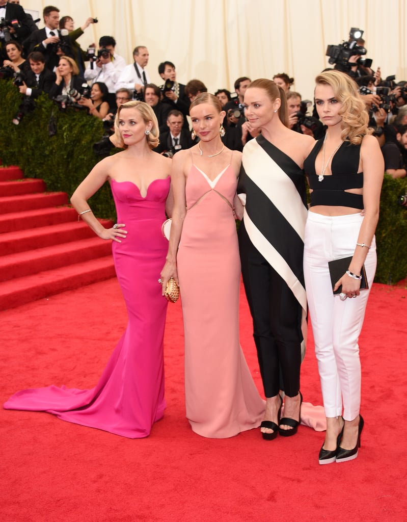 Reese Witherspoon and Cara Delevingne at the Met Gala 2014