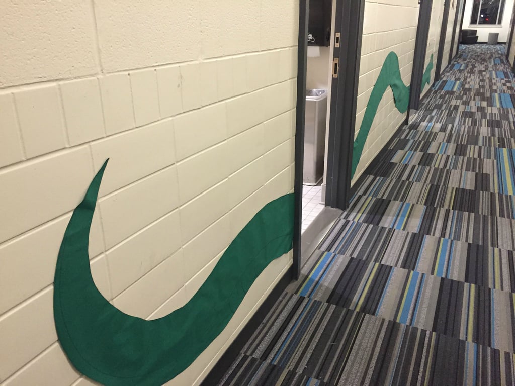 "The other end of the snake — too big to get in one shot."