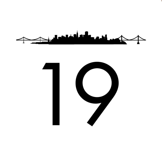 San Francisco Skyline Table Numbers