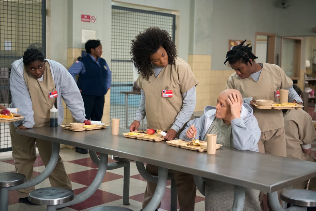 The gang checks out the cafeteria.
Source: Netflix