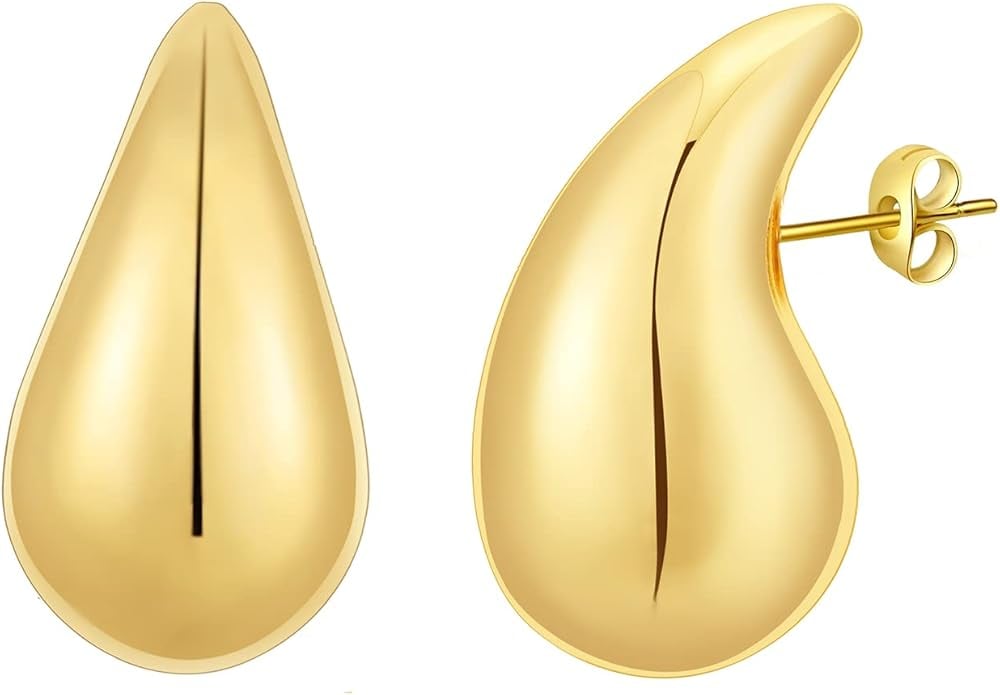 Apsvo Chunky Gold Hoop Earrings