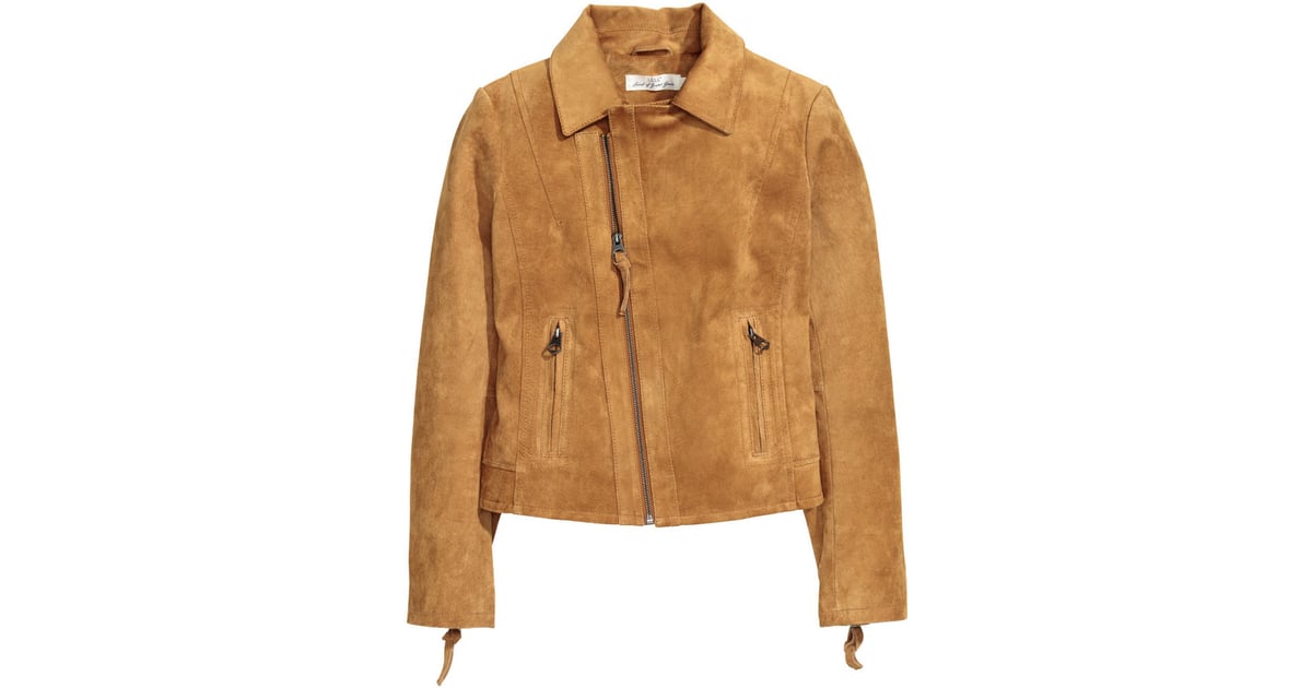 H&M Suede Jacket ($149) | H&M Shopping January 2016 | POPSUGAR Fashion ...