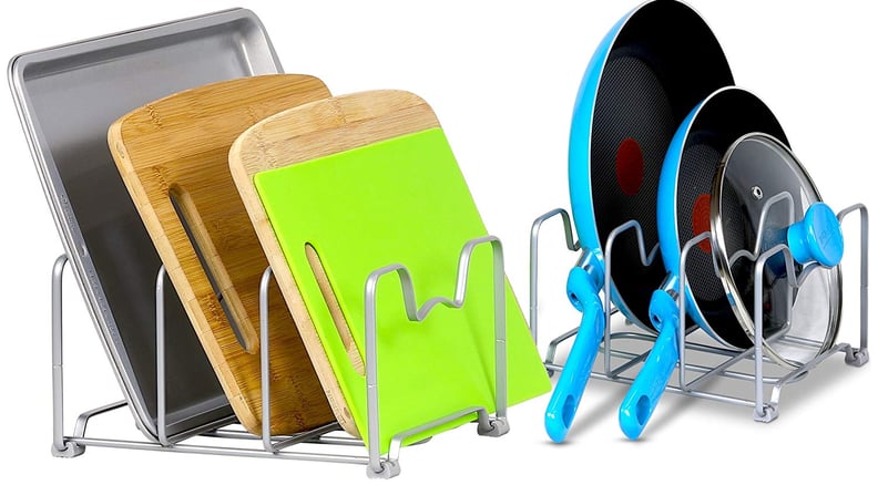 SimpleHouseware Kitchen Cabinet Pantry and Bakeware Organizer Rack Holder