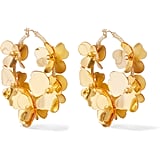 Oscar De La Renta Flower Garden Hoop Earrings