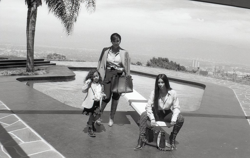 Kim Kardashian and North West Fendi Peekaboo Campaign 2018