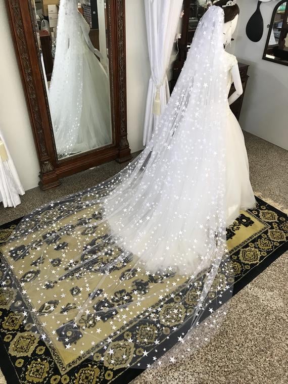 Star veil wedding Clearance