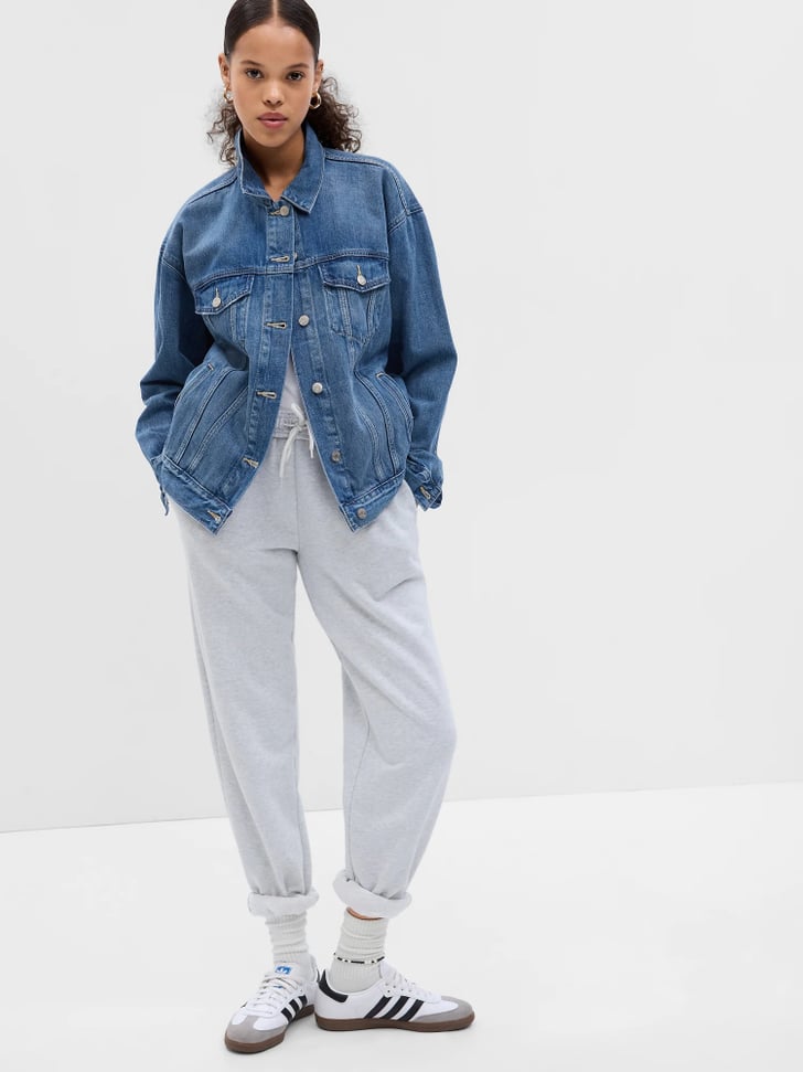 Oversized icon denim best sale jacket