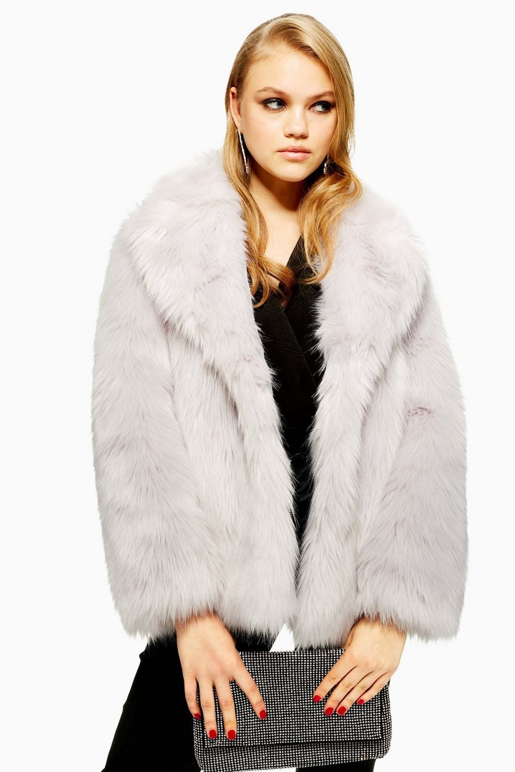 Topshop Petite Luxe Faux Fur Coat  8 Holiday Fashion Trends That