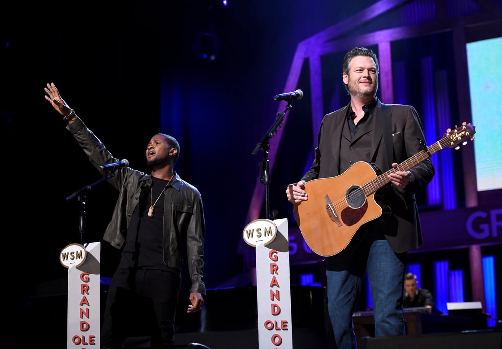 Usher and Blake Shelton